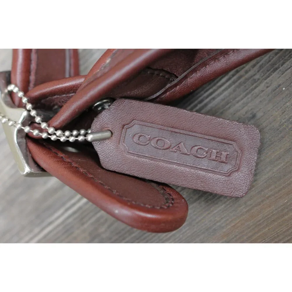 Coach Vintage - Ergo Neo Pocket Zip in Mahogany + Nickel Hardware, Mexico 1998